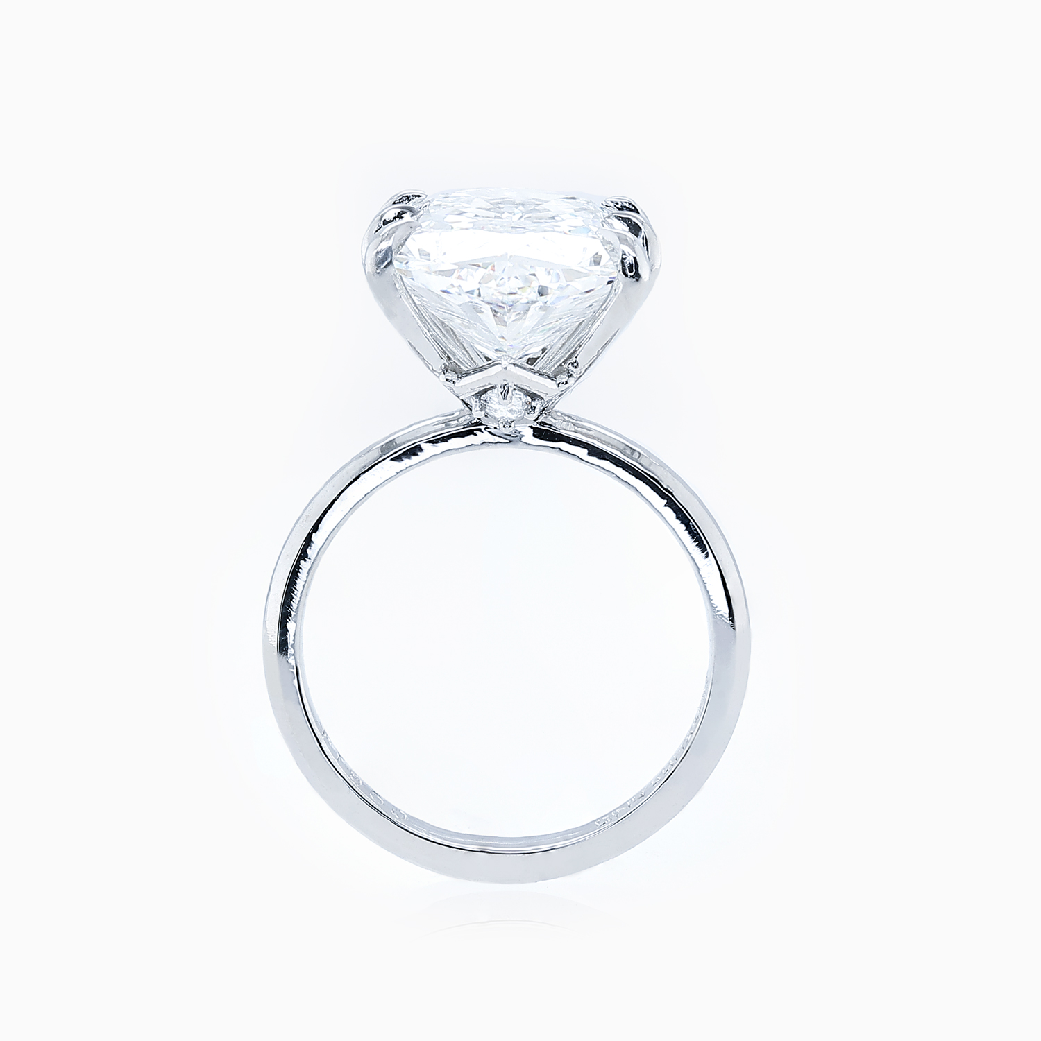 Dino Lonzano Hexagonal-Cut Lab-Grown Diamond Ring, Platinum