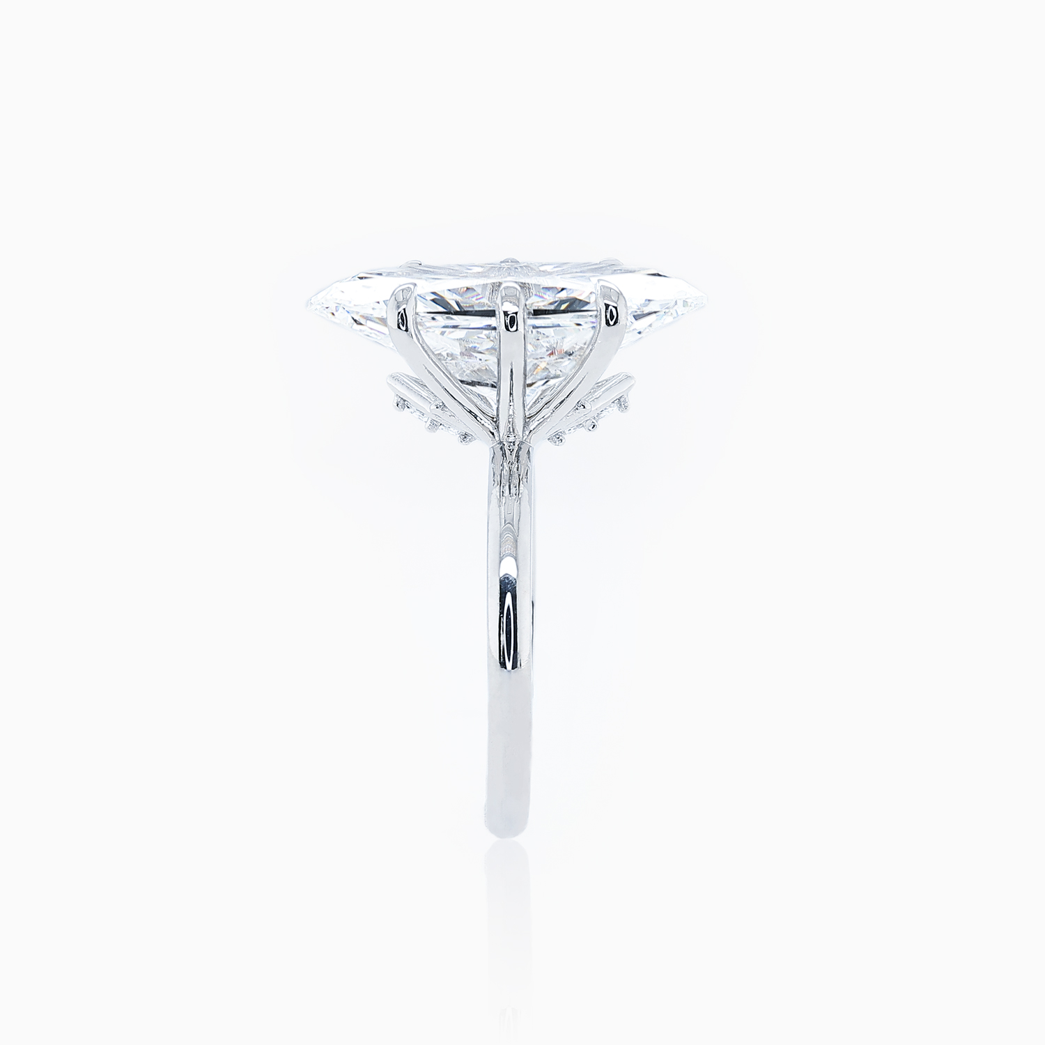 Dino Lonzano Hexagonal-Cut Lab-Grown Diamond Ring, Platinum