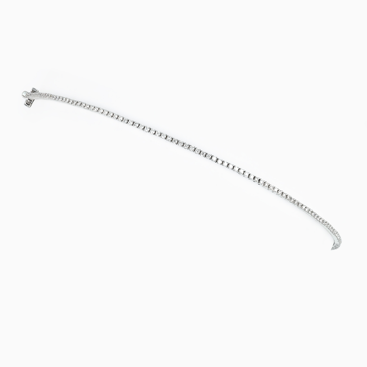 One-Carat Lab-Grown Diamond Tennis Bracelet, 14k Gold