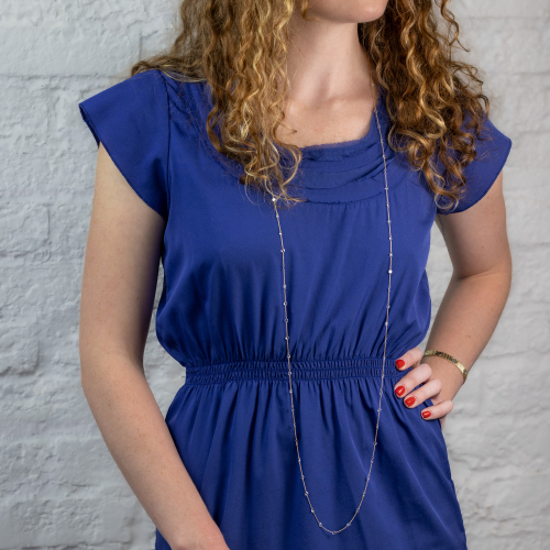 10.65-Carat Vintage-Cut Natural Diamond Opera Necklace, 18k Yellow Gold