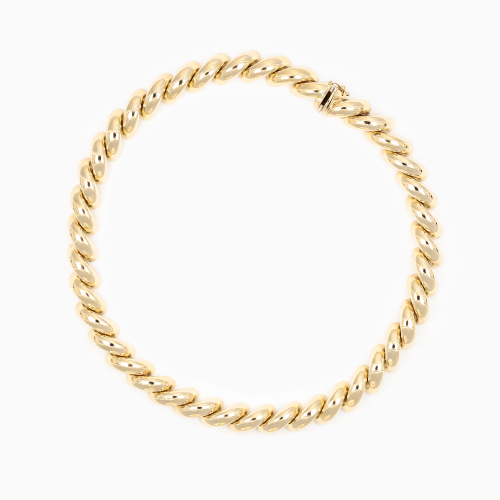 Vintage Italian San Marco Necklace, 14k Yellow Gold