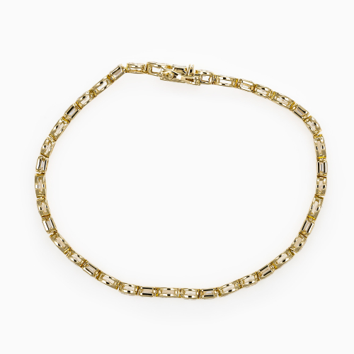 Mixed-Shape Lab-Grown Diamond Bracelet, 14k Yellow Gold