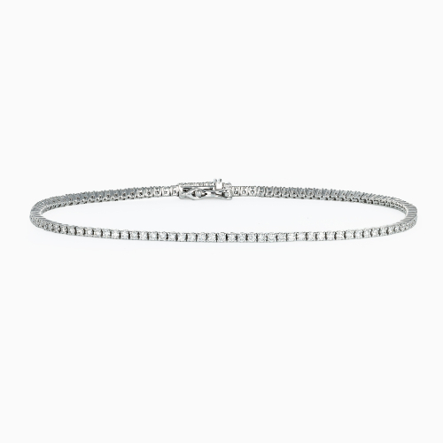 One-Carat Lab-Grown Diamond Tennis Bracelet, 14k Gold