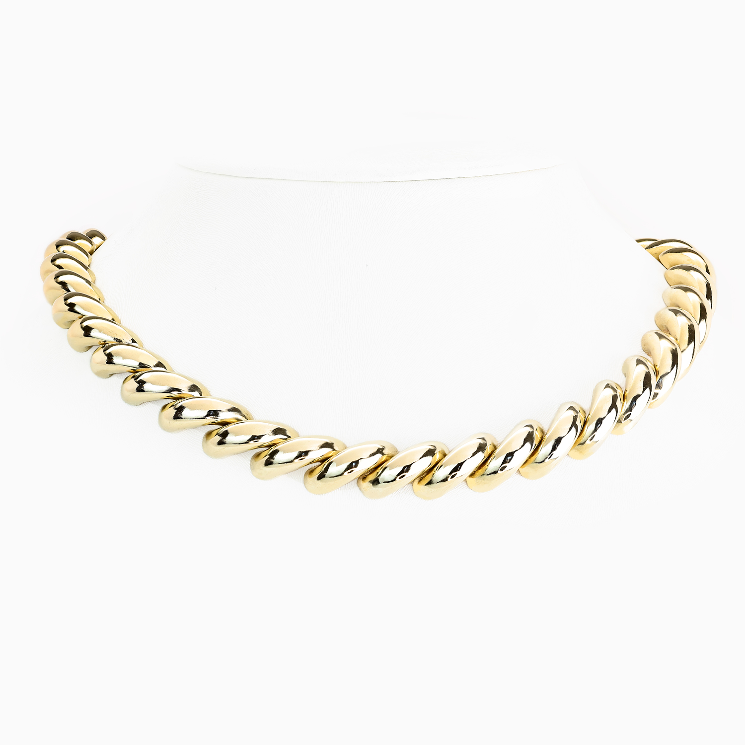 Vintage Italian San Marco Necklace, 14k Yellow Gold