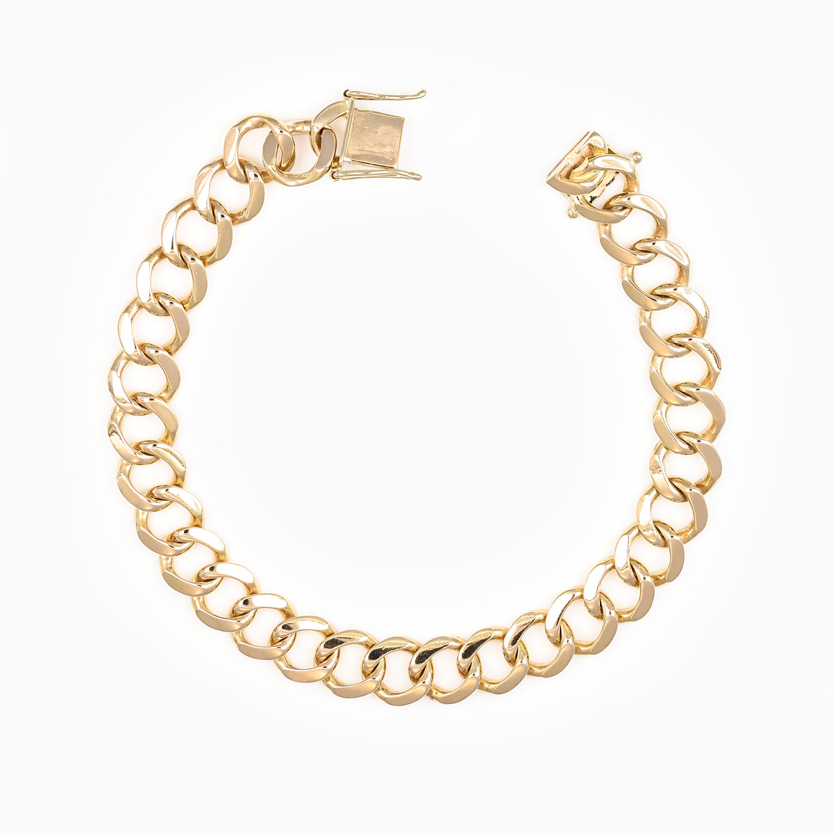 Retro Naples Chain Bracelet, 18k Gold