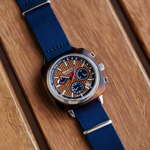 Briston Clubmaster Regatta Chronograph -Walnut, 42mm Mecha-Quartz