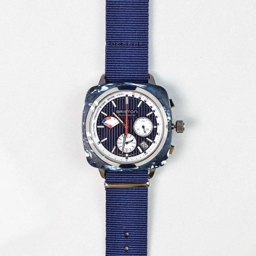 Briston Clubmaster Regatta x The Most Beautiful Bays in the World ?-Blue, 42mm Mecha-Quartz