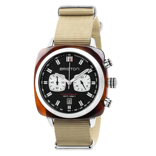 Briston Clubmaster Sport Chronograph - Black, 42mm Quartz