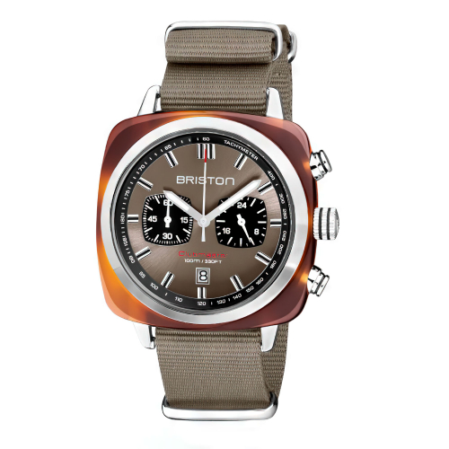 Briston Clubmaster Sport Chronograph - Grey Taupe, 42mm Quartz