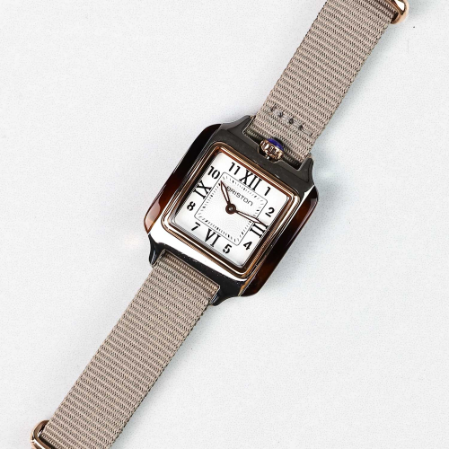 Briston Streamliner Kennedy HM - Gold, White, 30mm Quartz