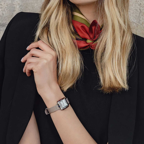 Briston Streamliner Kennedy Petite - White, 25mm Quartz