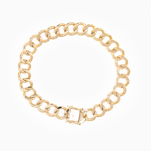 Retro Naples Chain Bracelet, 18k Gold