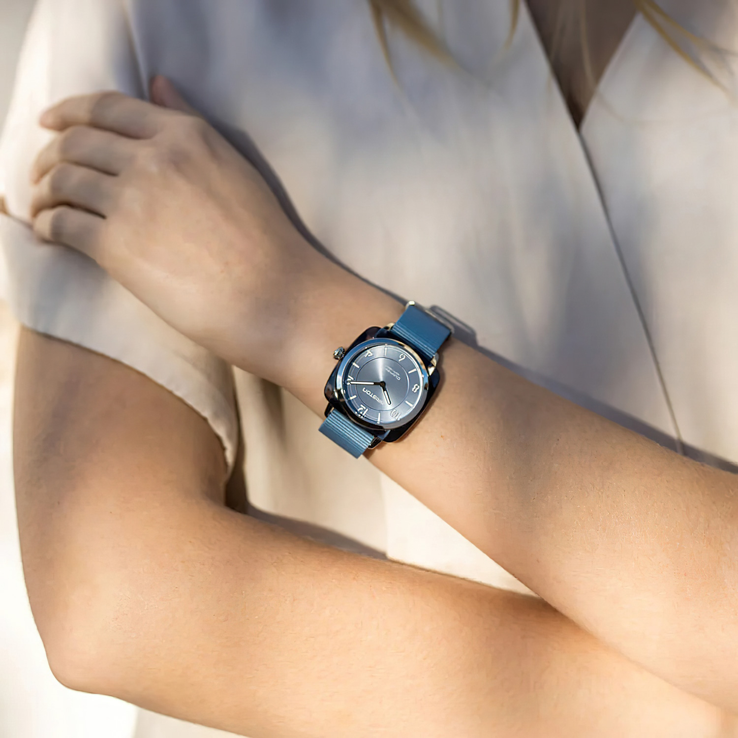 Briston Clubmaster Chic HM - Ice Blue, 36mm Quartz