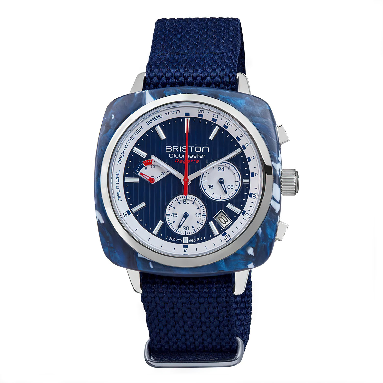 Briston Clubmaster Regatta x The Most Beautiful Bays in the World ?-Blue, 42mm Mecha-Quartz