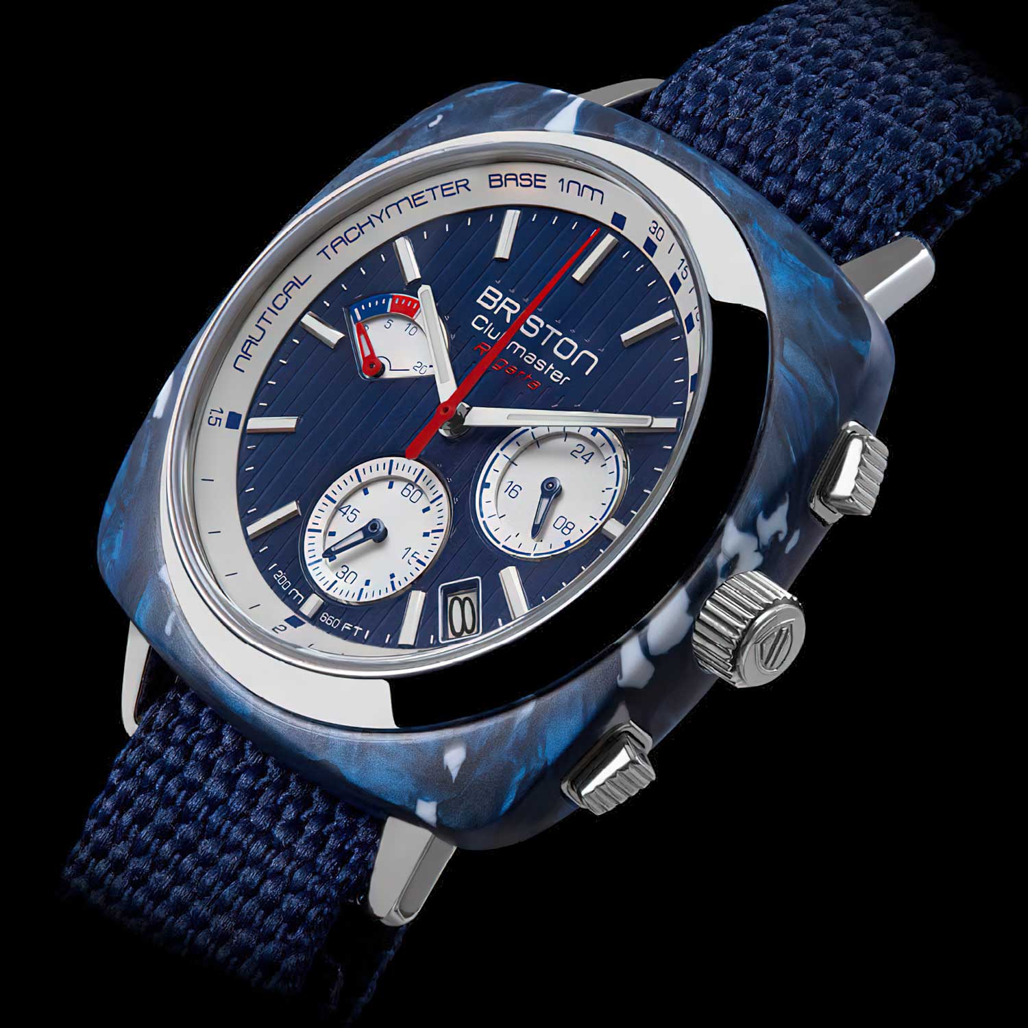 Briston Clubmaster Regatta x The Most Beautiful Bays in the World ?-Blue, 42mm Mecha-Quartz