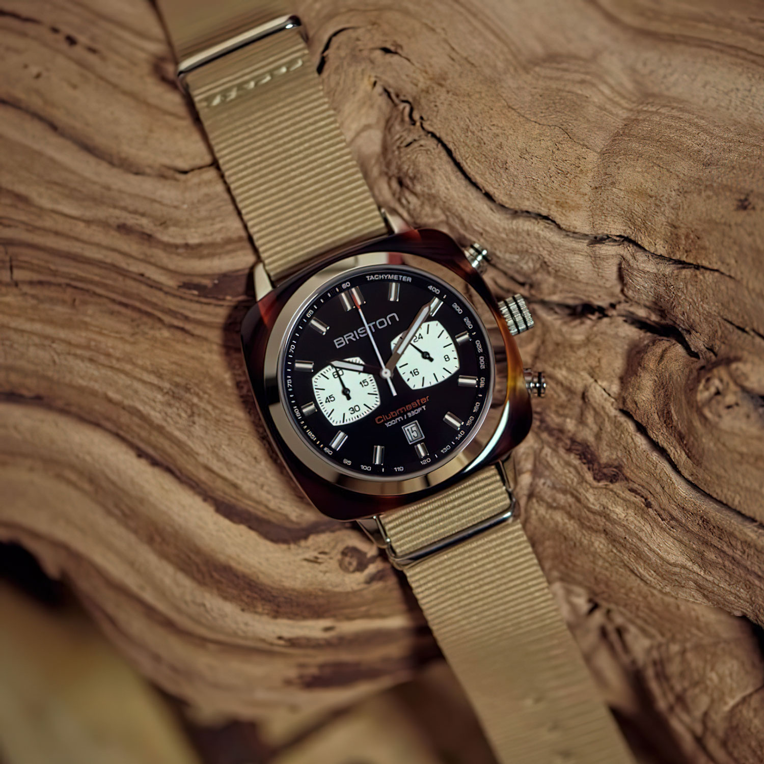 Briston Clubmaster Sport Chronograph - Black, 42mm Quartz