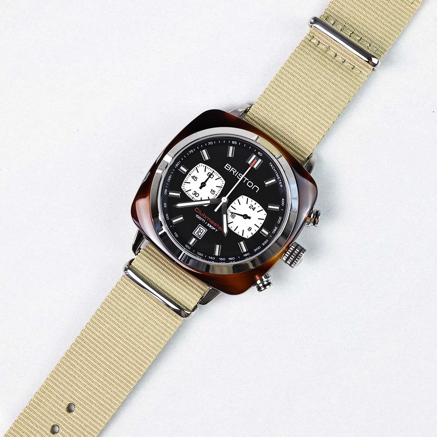 Briston Clubmaster Sport Chronograph - Black, 42mm Quartz