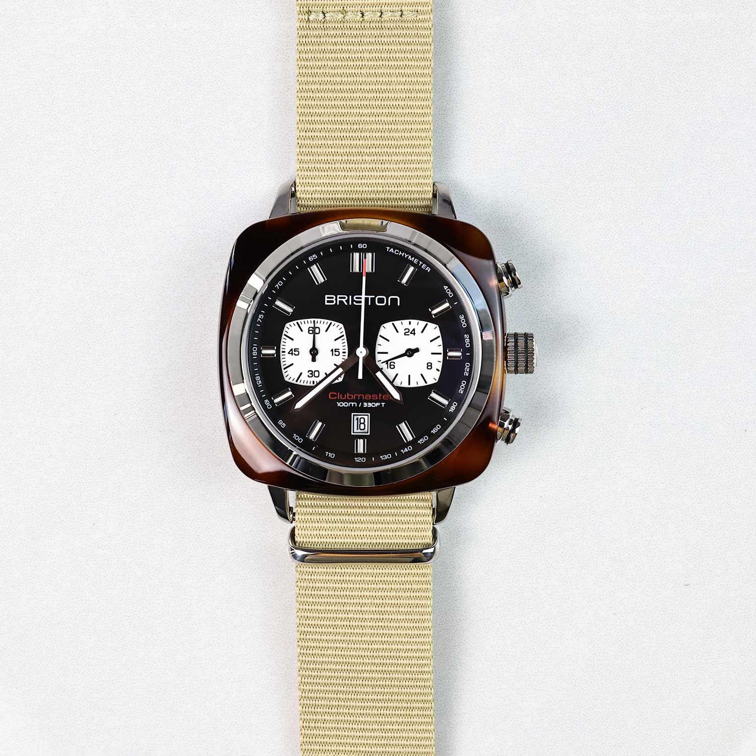 Briston Clubmaster Sport Chronograph - Black, 42mm Quartz