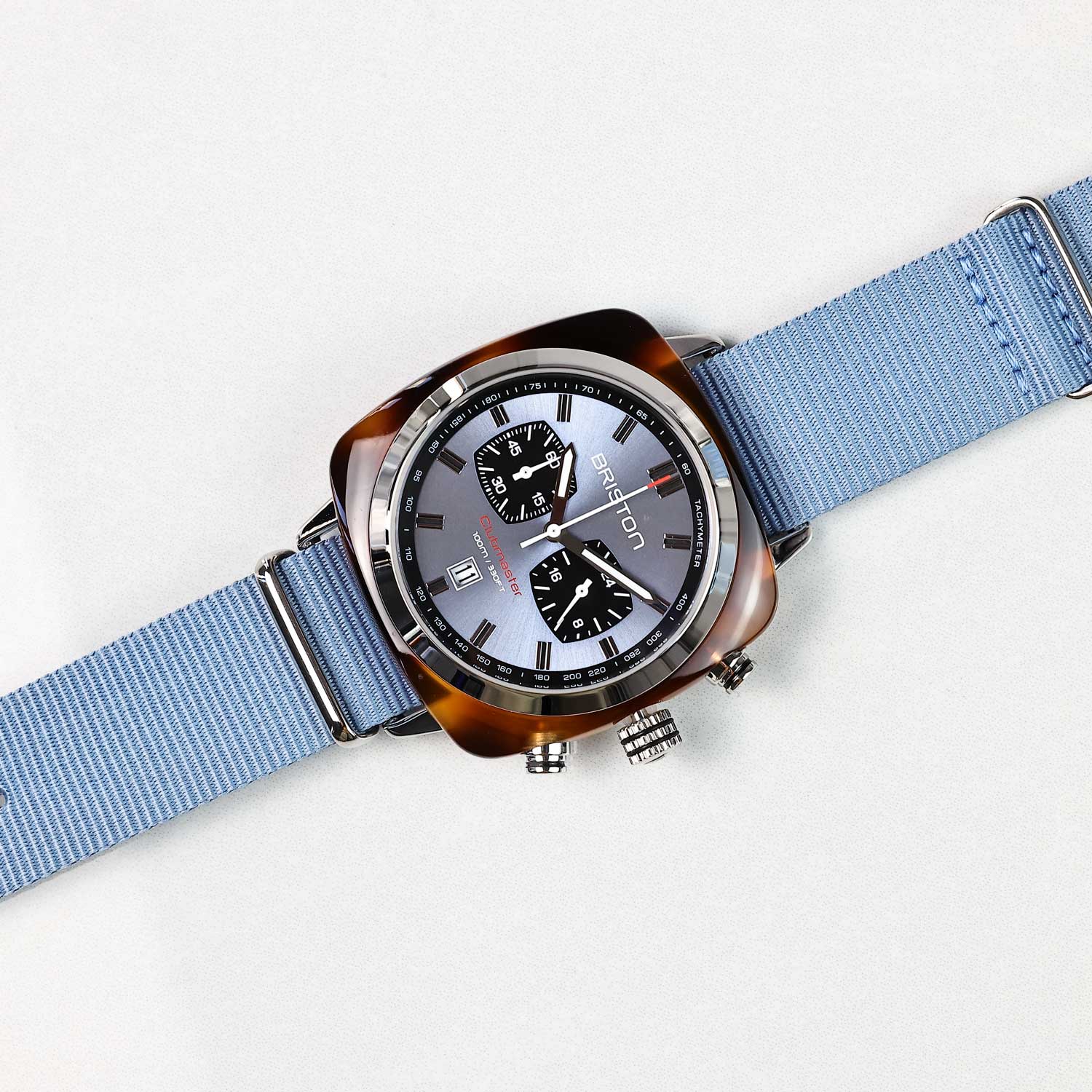 Briston Clubmaster Sport Chronograph - Ice Blue, 42mm Quartz