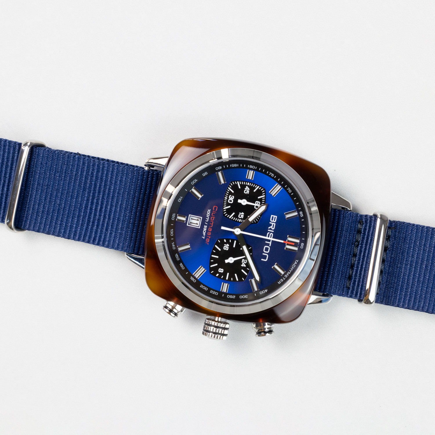 Briston Clubmaster Sport Chronograph - Navy Blue, 42mm Quartz