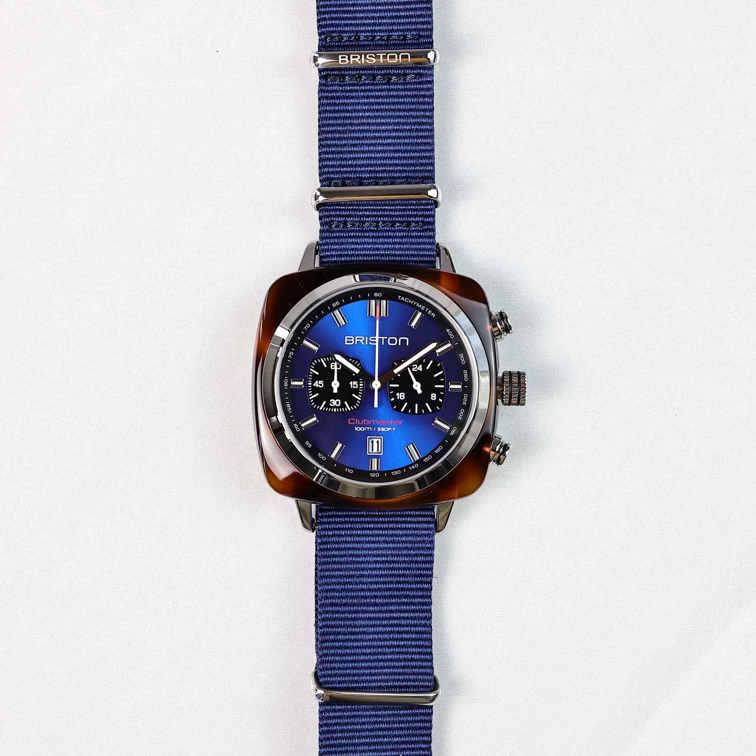 Briston Clubmaster Sport Chronograph - Navy Blue, 42mm Quartz