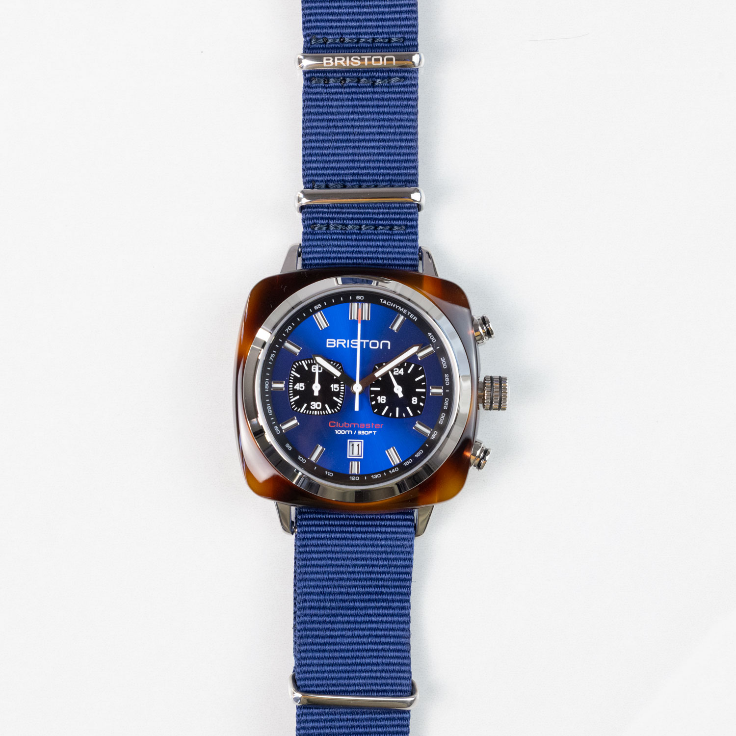 Briston Clubmaster Sport Chronograph - Navy Blue, 42mm Quartz