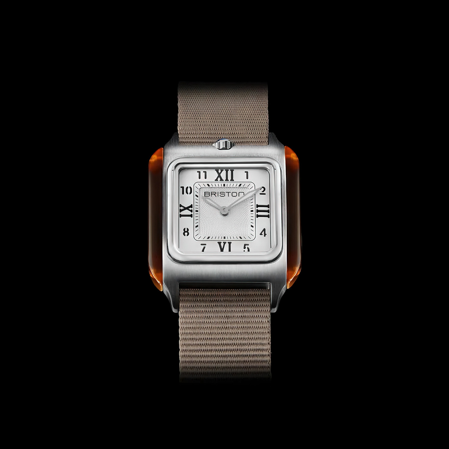 Briston Streamliner Kennedy HM - White, 30mm Quartz