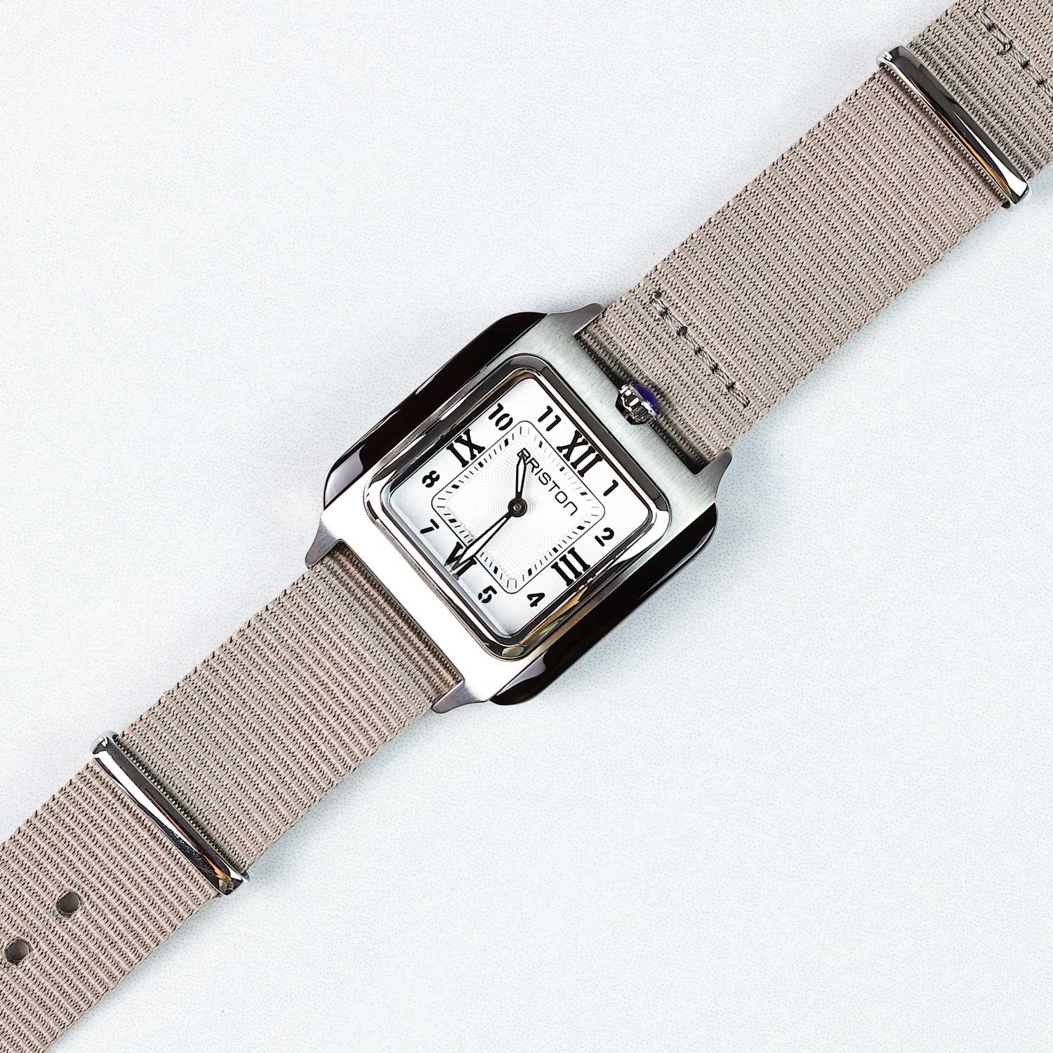 Briston Streamliner Kennedy Petite - White, 25mm Quartz