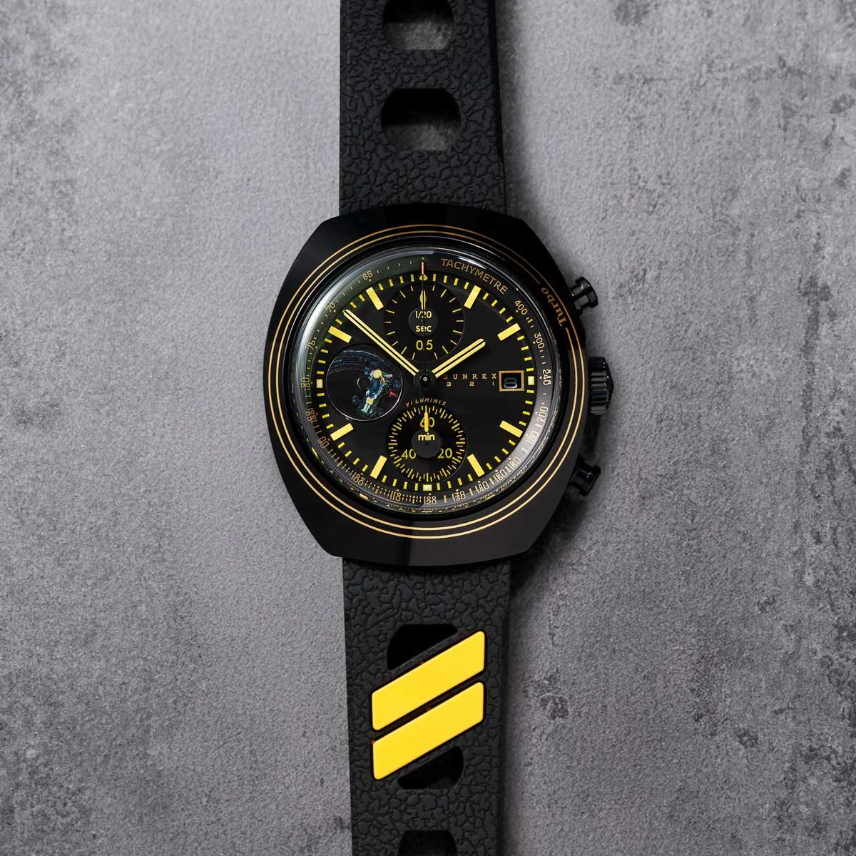 Sunrex 321, 36mm Solar Chronograph
