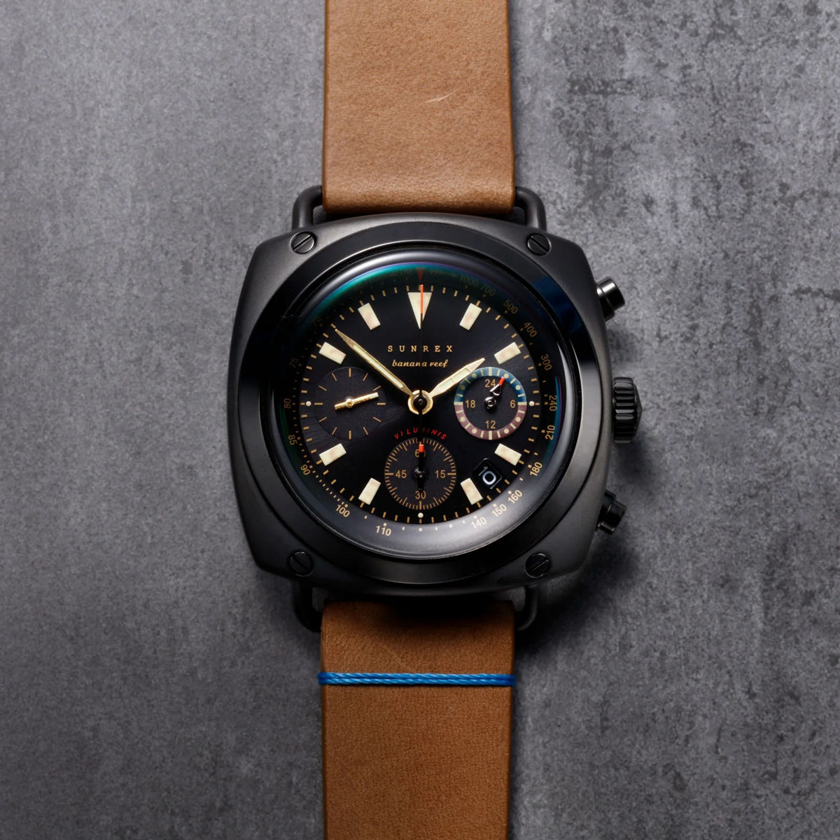 Sunrex Banana Reef, 40mm Solar Chronograph