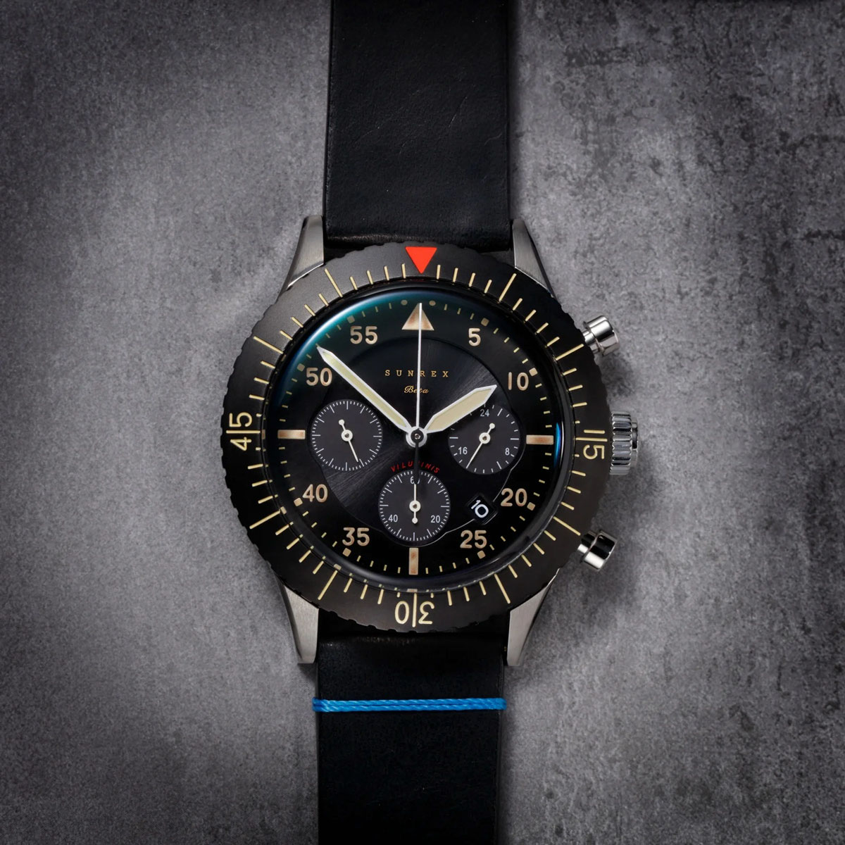 Sunrex Beta, 41mm Solar Chronograph
