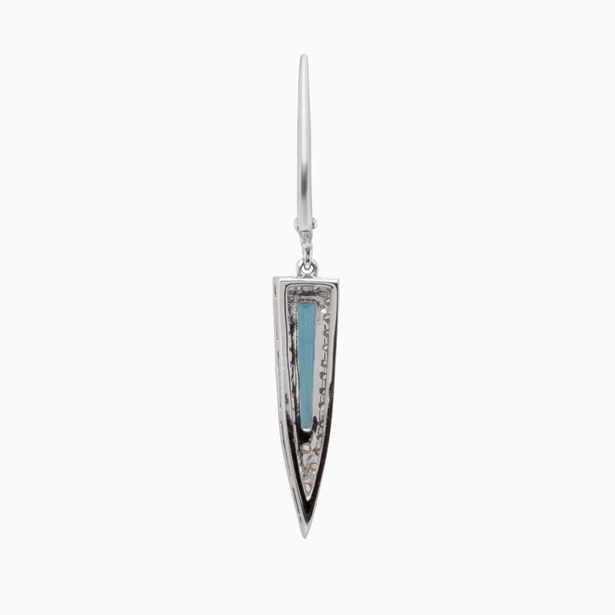 Natural Diamond & Created Alexandrite Earrings, 14k White Gold