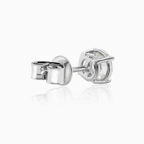 5.5mm Lab-Grown Diamond Stud Earrings, 14k White Gold