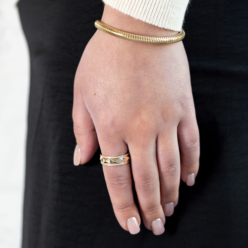 The Rotunda Ring, 14k/18k Yellow Gold