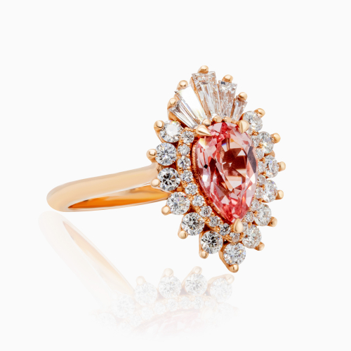 The Waltz Ring, Pink Sapphire , 18k Rose Gold