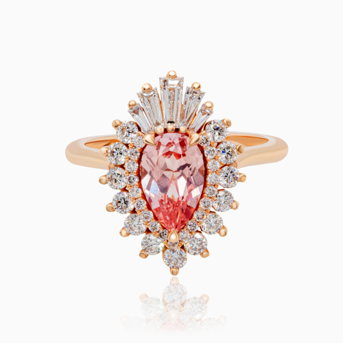 The Waltz Ring, Pink Sapphire , 18k Rose Gold