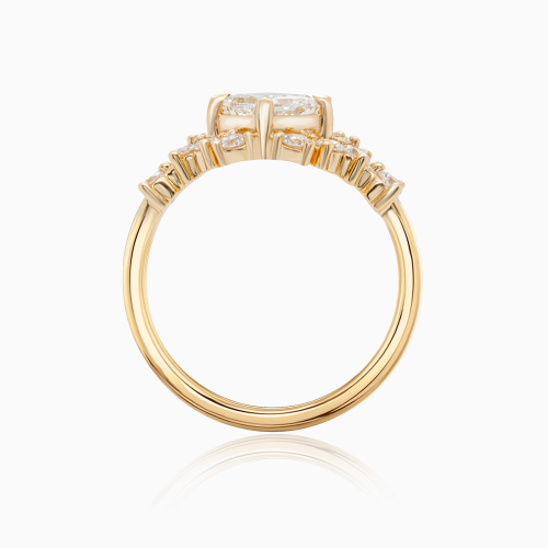 The Crystalline Ring, 14k Yellow Gold