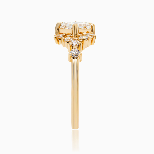 The Crystalline Ring, 14k Yellow Gold