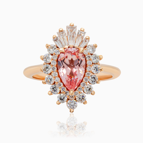 The Waltz Ring, Pink Sapphire , 18k Rose Gold