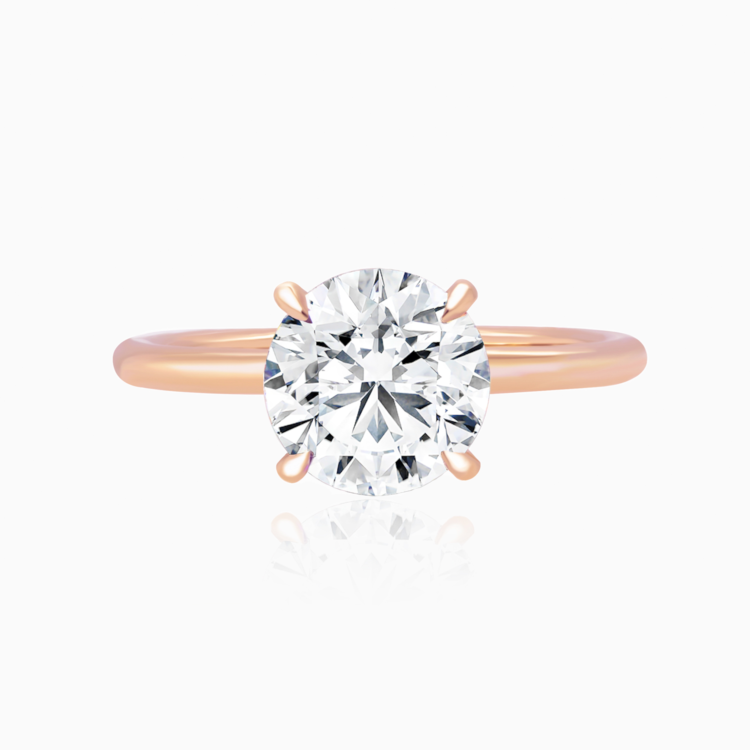 Dino Lonzano Solitaire Diamond Engagement Ring, Lab-Grown