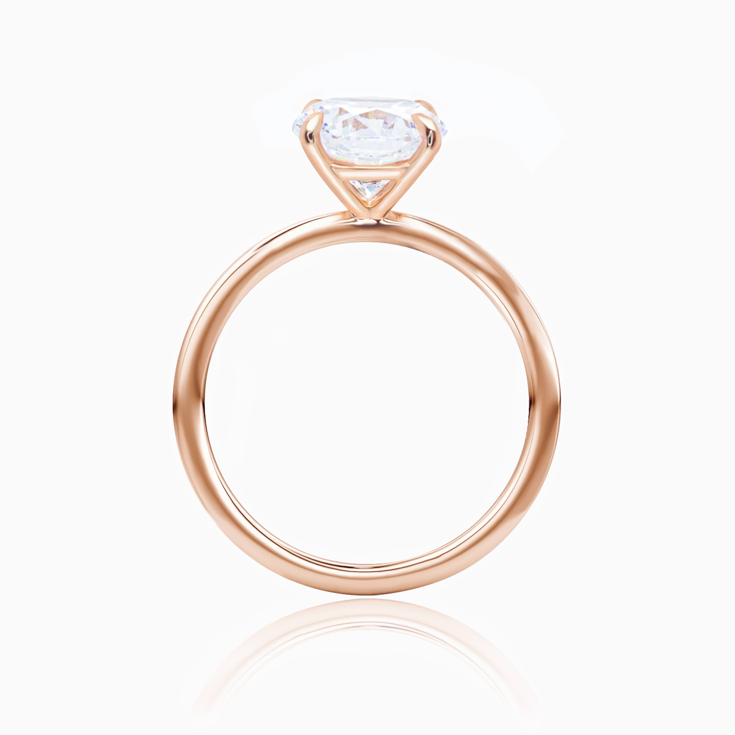 Dino Lonzano Solitaire Diamond Engagement Ring, Lab-Grown