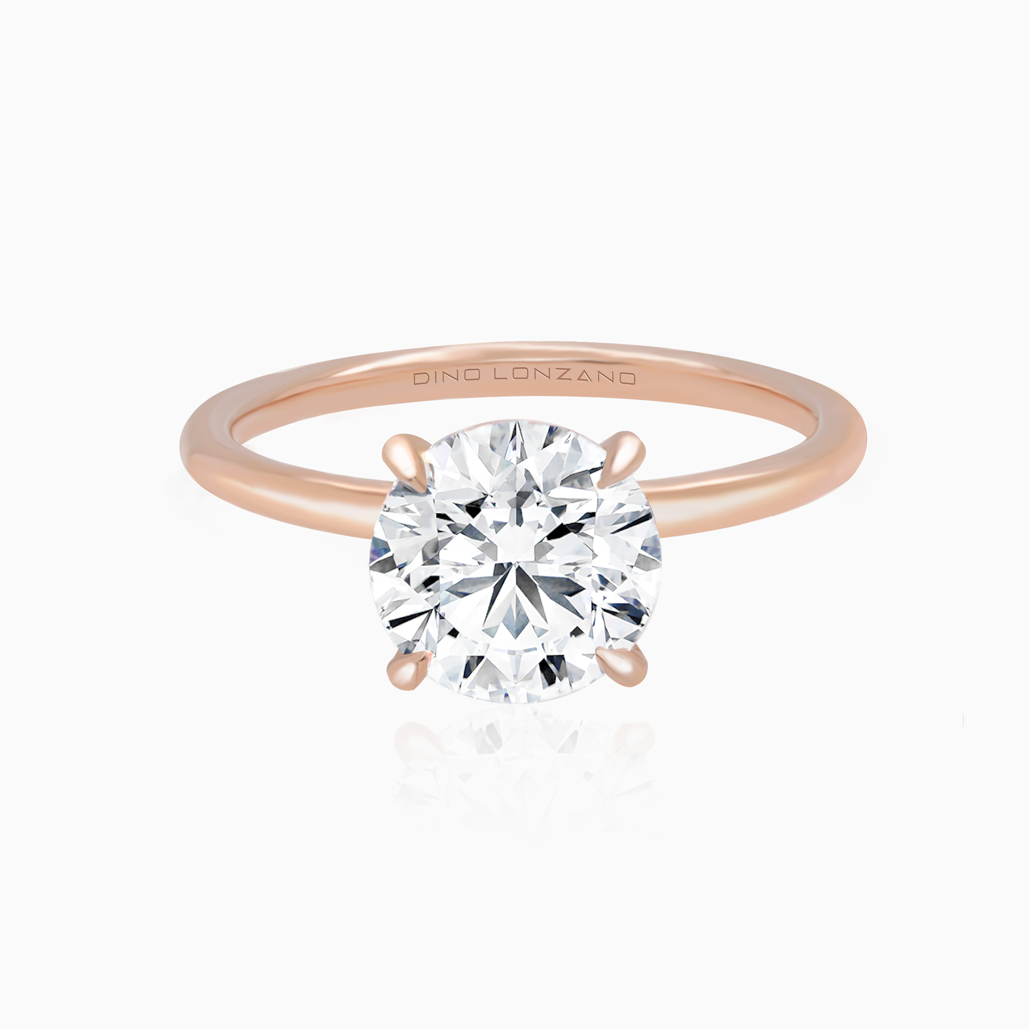 Dino Lonzano Solitaire Diamond Engagement Ring, Lab-Grown