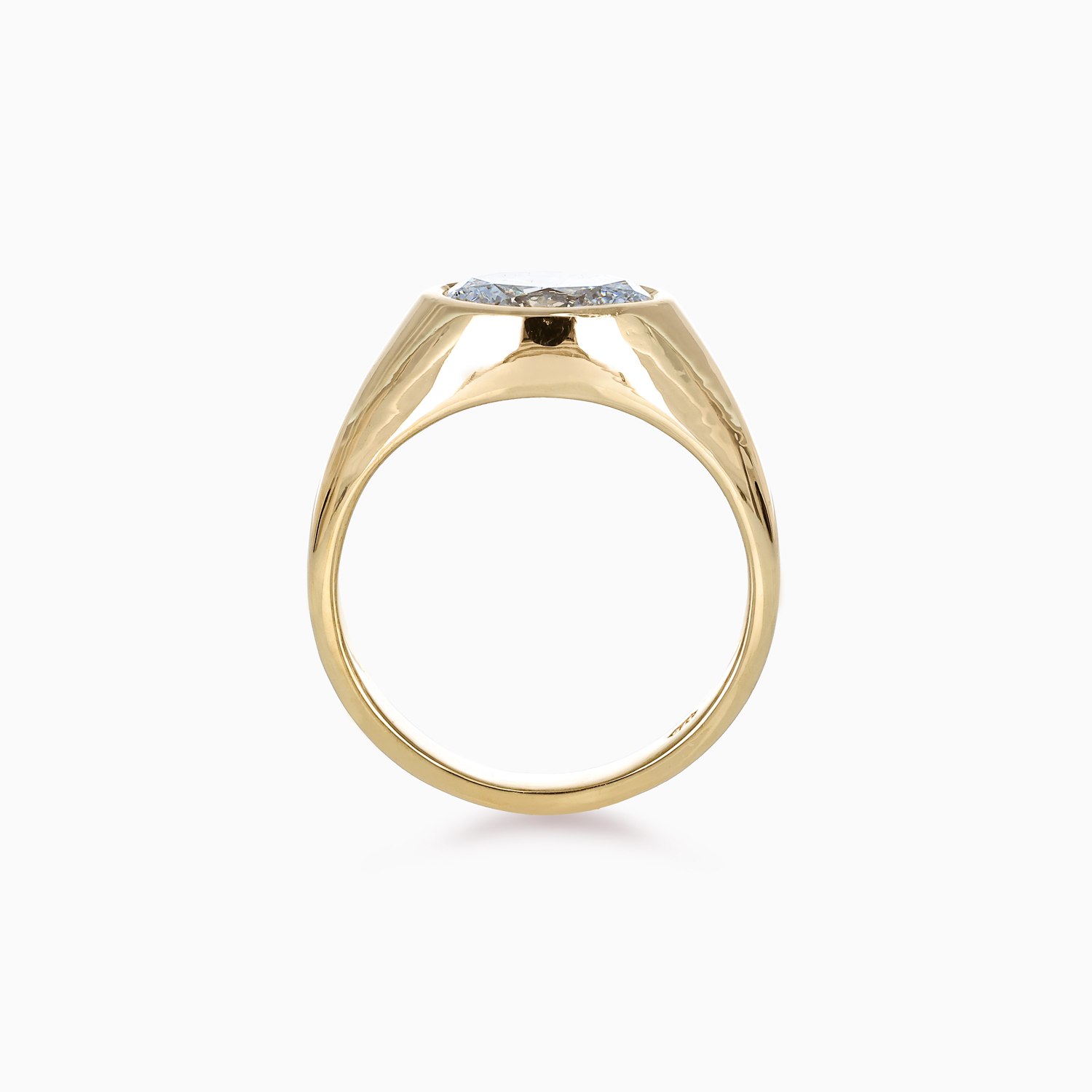 Lab-Grown Oval Diamond Men's Wedding Ring