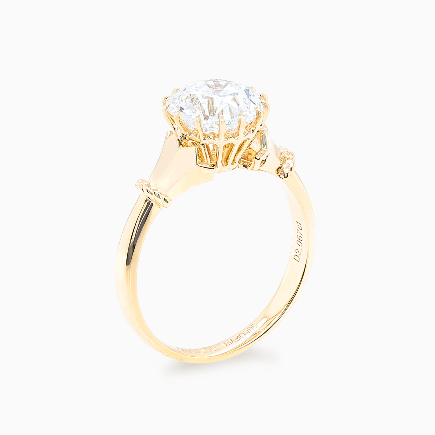 Old European-Cut Lab-Grown Diamond Solitaire Engagement Ring