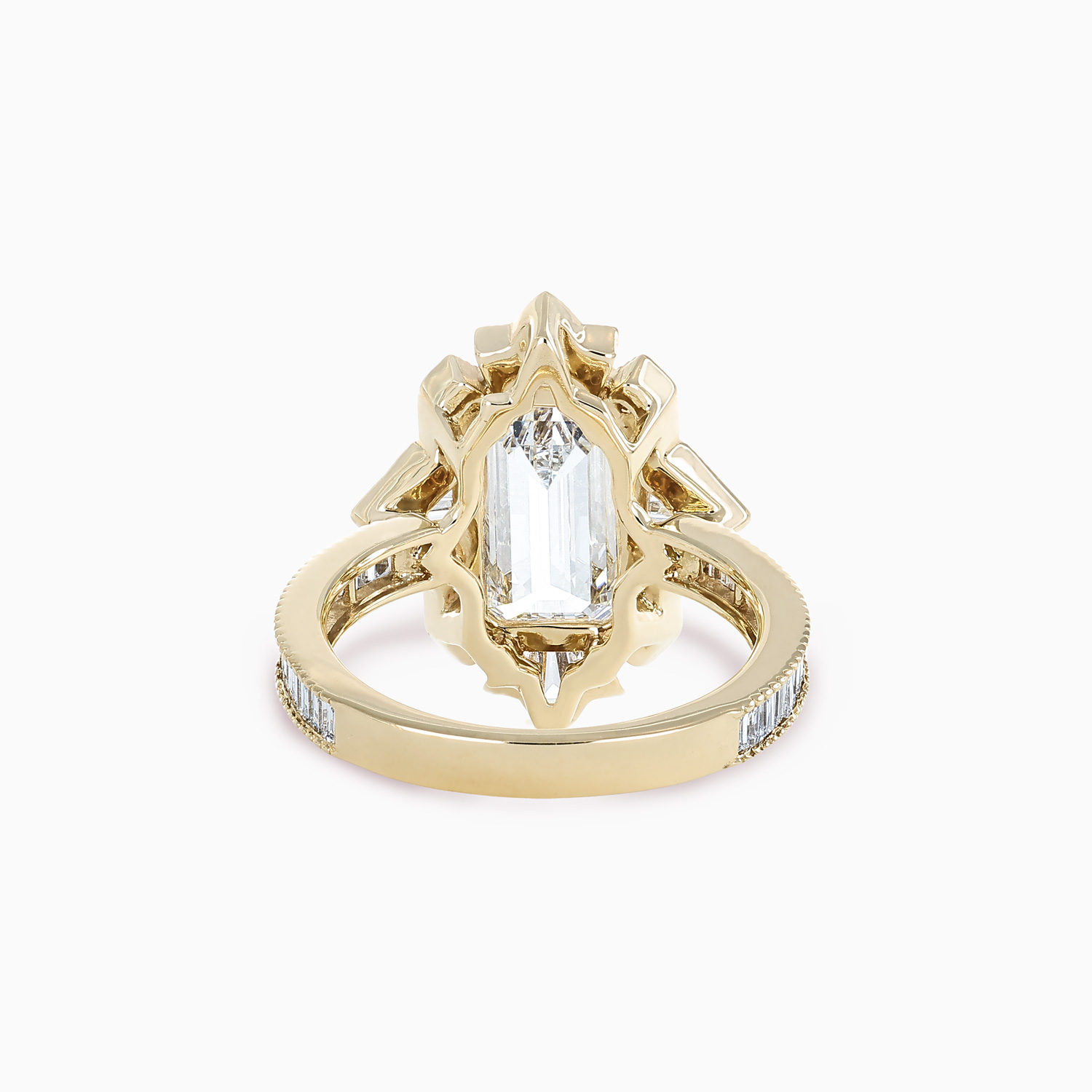 Modern Art Deco Lab-Grown Diamond Engagement Ring