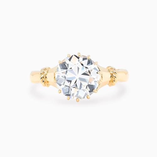 Old European-Cut Lab-Grown Diamond Solitaire Engagement Ring