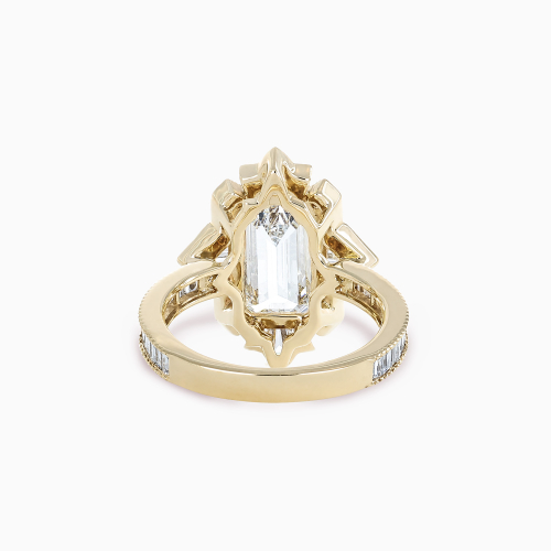 Modern Art Deco Lab-Grown Diamond Engagement Ring
