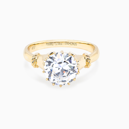 Old European-Cut Lab-Grown Diamond Solitaire Engagement Ring