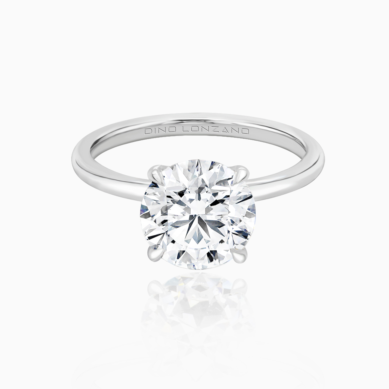 Dino Lonzano Solitaire Diamond Engagement Ring, Lab-Grown
