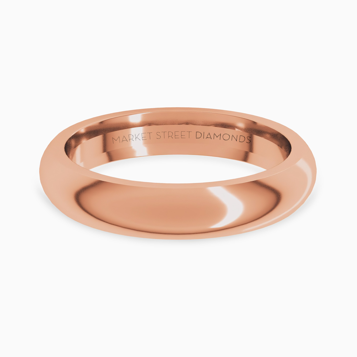 4mm Classic Comfort-Fit Wedding Band, 14k or 18k Gold